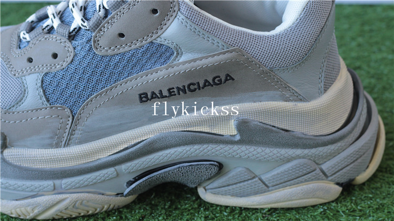 Balenciaga 2017 Fall Winter Washed Old Show Sneaker Grey